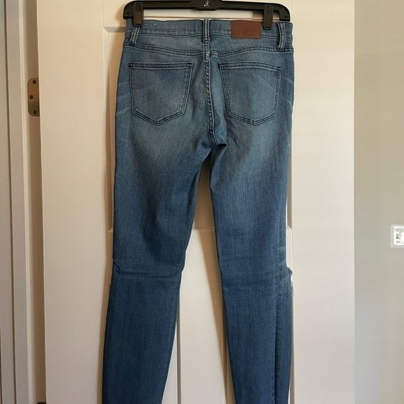MADEWELL Mid Rise Skinny Skinny Jeans with Ripped Knees Size 27 - Picture 3 of 7
